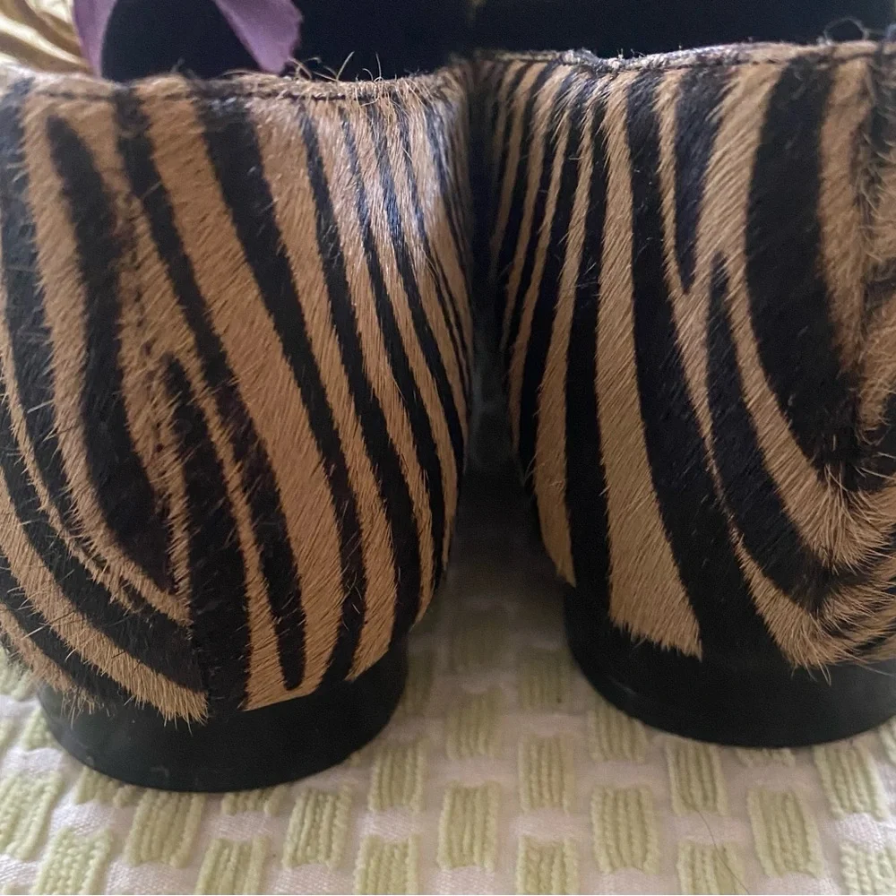 💝Zara Calf Hair Zebra Print Loafers💝 - Picture 7 of 9